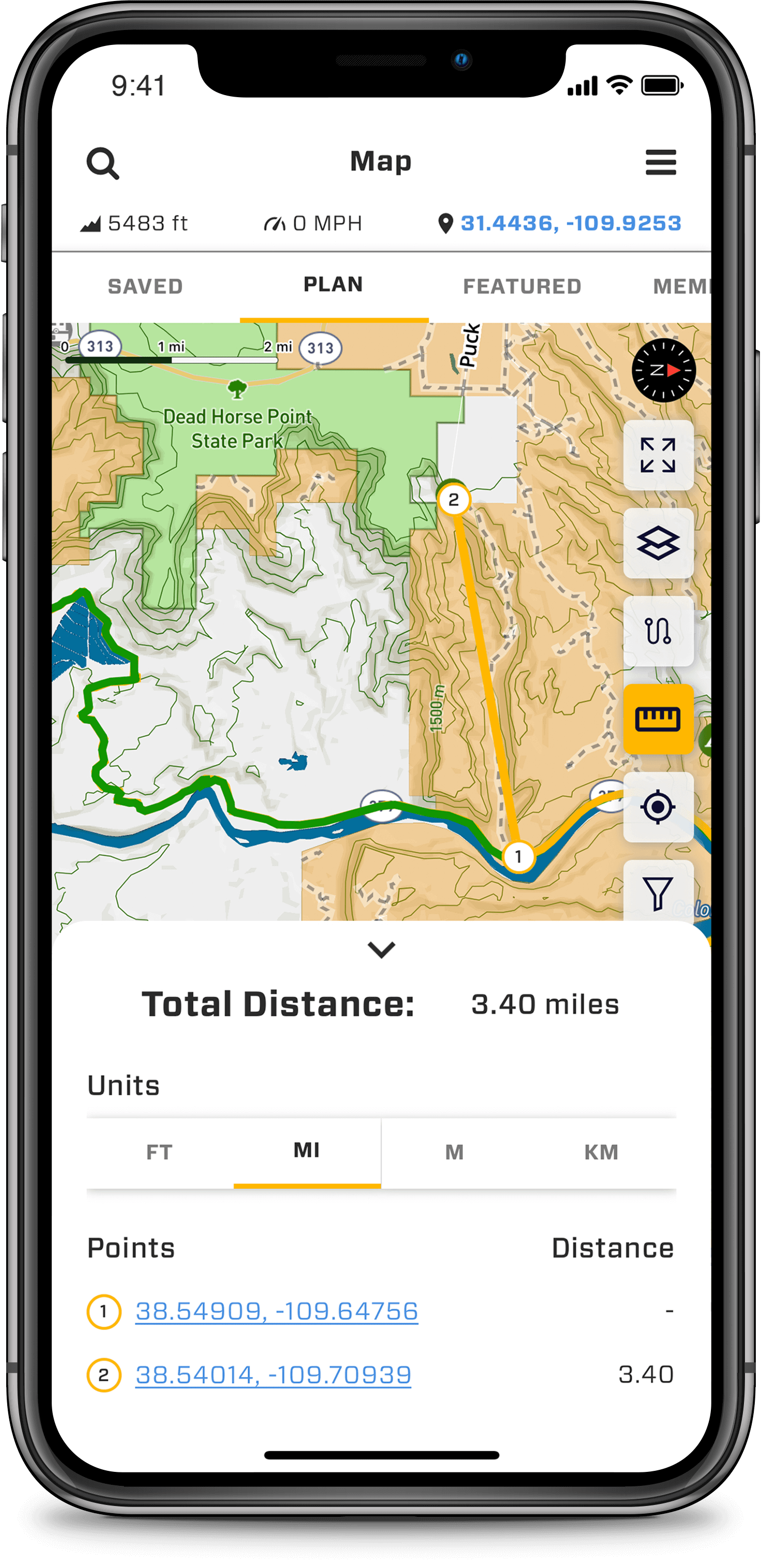 iPhone X front portrait_Measure Distance